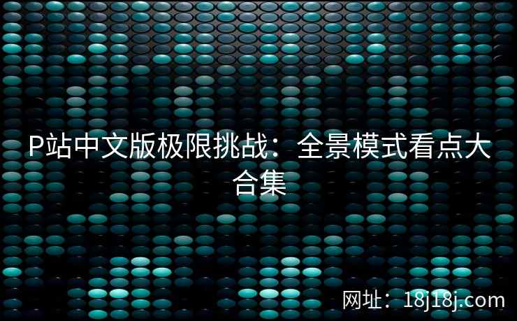 P站中文版极限挑战：全景模式看点大合集