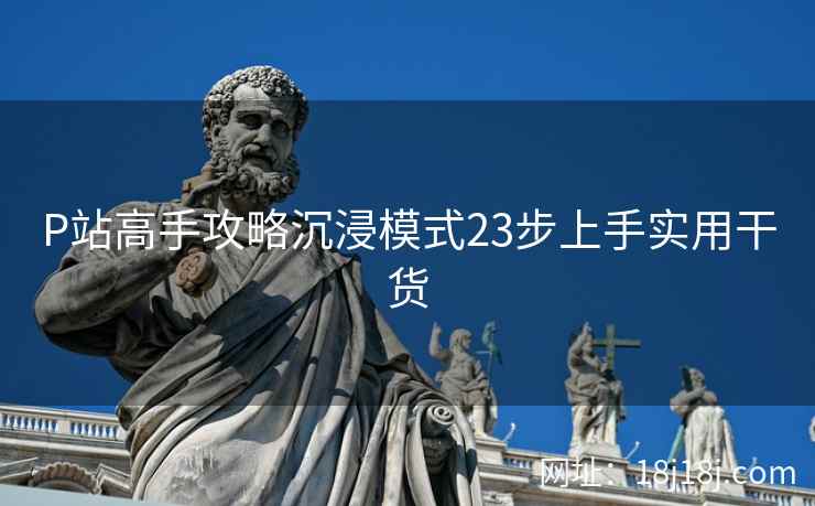 P站高手攻略沉浸模式23步上手实用干货