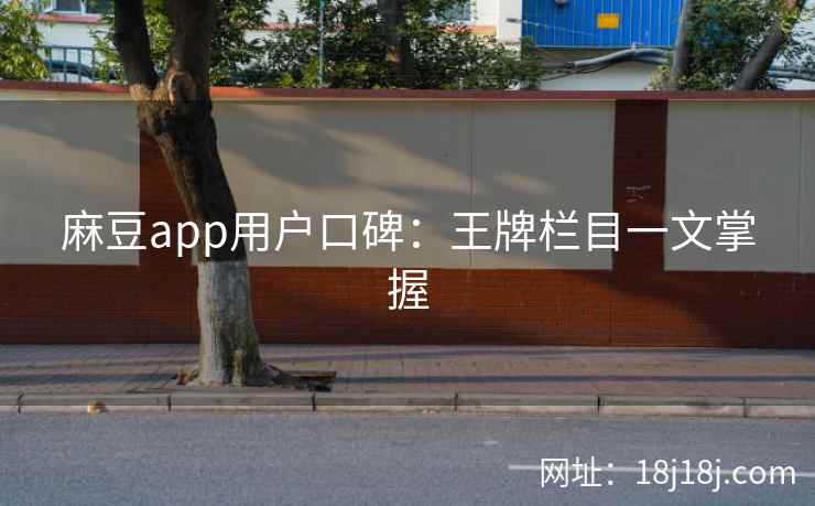 麻豆app用户口碑：王牌栏目一文掌握