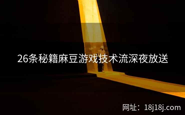 26条秘籍麻豆游戏技术流深夜放送
